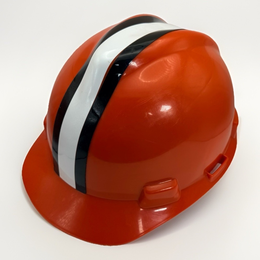 Vintage Cleveland Browns Hard Hat Medium NFL Football Helmet Style MSA V-Gard